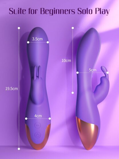 FIDECH G Spot Rabbit Vibrator, Sex Toys for Clitoris G-spot Stimulation, Waterproof Dildo Vibrator with 9 Powerful Vibrations Dual Motor Stimulator for Women or Couple Fun - Image 27