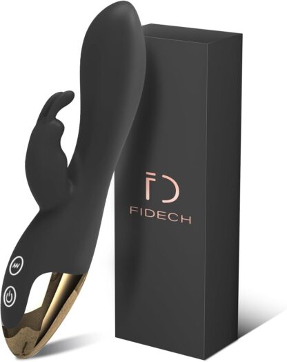 FIDECH G Spot Rabbit Vibrator, Sex Toys for Clitoris G-spot Stimulation, Waterproof Dildo Vibrator with 9 Powerful Vibrations Dual Motor Stimulator for Women or Couple Fun - Image 31