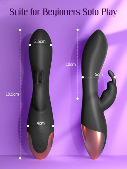 FIDECH G Spot Rabbit Vibrator, Sex Toys for Clitoris G-spot Stimulation, Waterproof Dildo Vibrator with 9 Powerful Vibrations Dual Motor Stimulator for Women or Couple Fun - Image 34