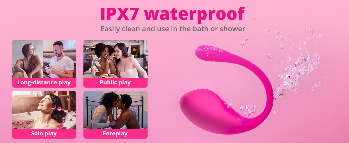 lovense lush 3 ipx 7 waterproof easy to clean long distance paly solopaly foreplay public play 