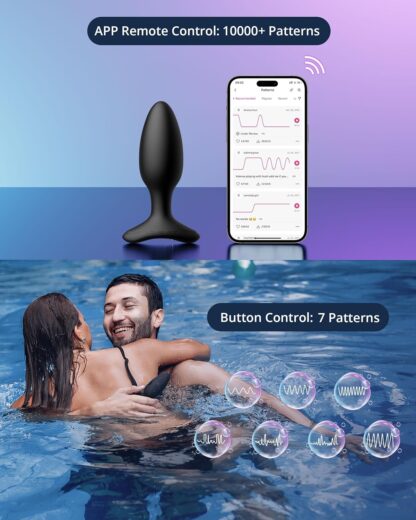 LOVENSE Hush 2 Vibrating Butt Plug with APP Control, Bluetooth Vibrator Anal Plug Sex Toys for Men Women (2.25 inch) - Image 12