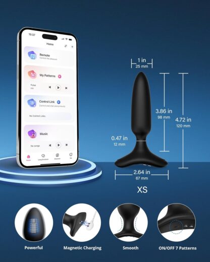 LOVENSE Hush 2 Vibrating Butt Plug with APP Control, Bluetooth Vibrator Anal Plug Sex Toys for Men Women (2.25 inch) - Image 21