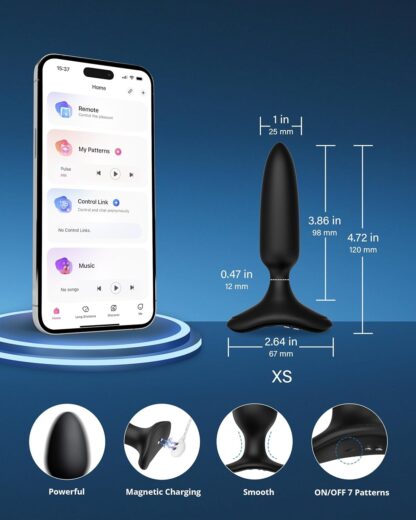 LOVENSE Hush 2 Vibrating Butt Plug with APP Control, Bluetooth Vibrator Anal Plug Sex Toys for Men Women (2.25 inch) - Image 22