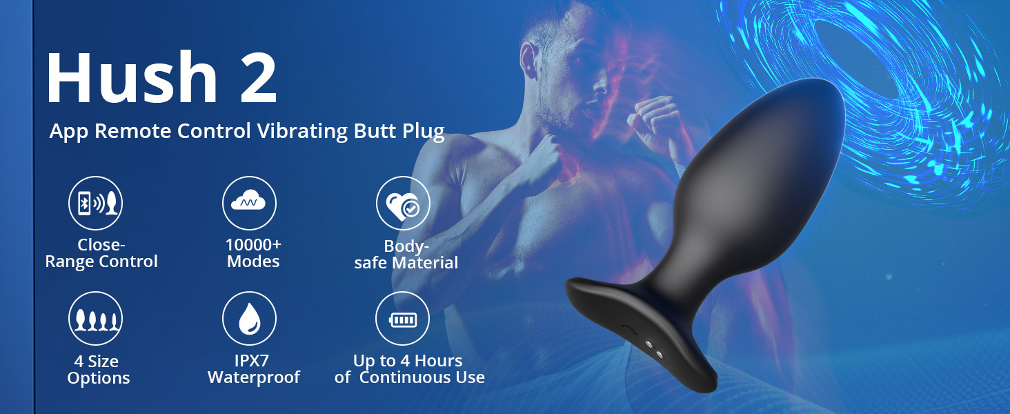 lovense hush 2 butt plug sex toys adult toys for men women