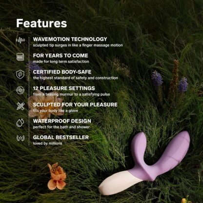 LELO Loki Wave 2 Vibrating Male Prostate Massager Anal Sex Toys with 12 Pleasure Settings Vibrating Anal Plug for Men, Male Sex Toys, Anal Sex Toys with Waterproof Design, Male Sex Toy, Base Blue - Image 4