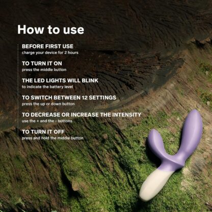 LELO Loki Wave 2 Vibrating Male Prostate Massager Anal Sex Toys with 12 Pleasure Settings Vibrating Anal Plug for Men, Male Sex Toys, Anal Sex Toys with Waterproof Design, Male Sex Toy, Base Blue - Image 5