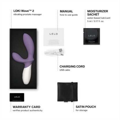 LELO Loki Wave 2 Vibrating Male Prostate Massager Anal Sex Toys with 12 Pleasure Settings Vibrating Anal Plug for Men, Male Sex Toys, Anal Sex Toys with Waterproof Design, Male Sex Toy, Base Blue - Image 7