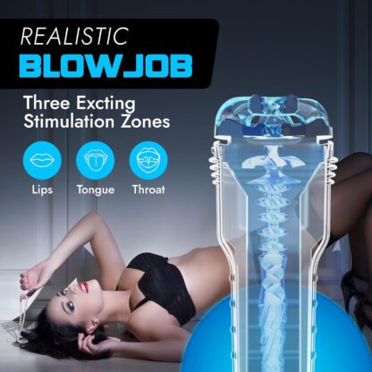 Fleshlight Turbo Thrust Blue Ice Masturbator for Men  Premium Sex Toys for Men and in Male Sex Toys - Image 2