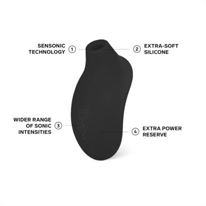 LELO SONA 2 Cruise Clitoral Vibrator, Suction Vibrator Adult Sex Toy, Clitoris Sucker for Women with 12 Settings, Waterproof Sex Toy for Women with Cruise Control for Enhanced Pleasure, Black - Image 3