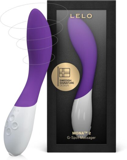 LELO Mona 2 G Spot Vibrator for Women, G Spot Toy for Discrete Pleasure, Curved Vibrator Sex Toy for G Spot, Adult Toy with 6 Intensity Modes, Cerise - Image 7