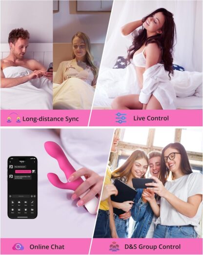 LOVENSE Nora Rabbit Vibrator, Bluetooth App Controlled Vibrator Powerful Wireless Vibrating Stimulator for Women Sex Adult Toys, Unlimited Custom Vibration Modes - Image 3