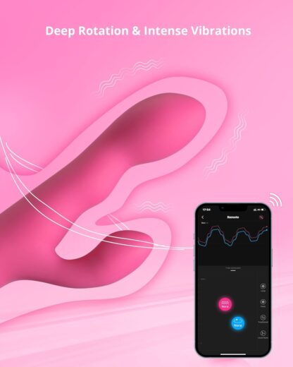 LOVENSE Nora Rabbit Vibrator, Bluetooth App Controlled Vibrator Powerful Wireless Vibrating Stimulator for Women Sex Adult Toys, Unlimited Custom Vibration Modes - Image 5