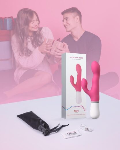 LOVENSE Nora Rabbit Vibrator, Bluetooth App Controlled Vibrator Powerful Wireless Vibrating Stimulator for Women Sex Adult Toys, Unlimited Custom Vibration Modes - Image 7