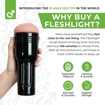 Fleshlight Male Sex Toys Stoya – Fleshlight Male Sex Toys, The Number One Male Masturbator Sex Toys for Men with Our Fleshlight SuperSkin Sex Toy Pocket Pussy Technology - Image 2