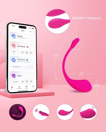 LOVENSE Lush 2 G Spot Vibrator with App Remote Control, Long Distance Vibrator, Wearable Sex Vibrator for Women, Adult Sex Toys with 10000+ Custom Vibration Modes - Image 7