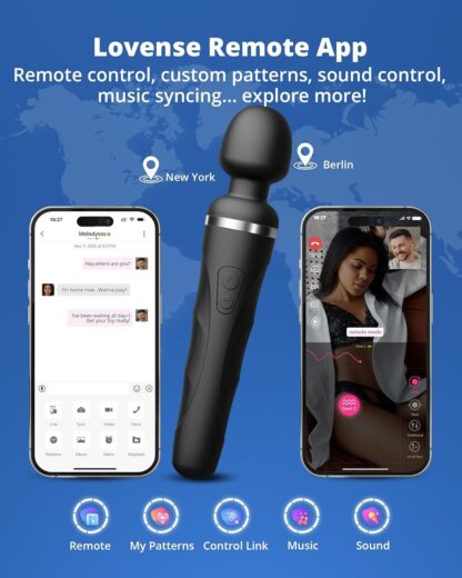 LOVENSE Domi 2 Mini Bluetooth Wand Vibrator with App Controlled, Clitoral Vibrator Wand Massager, Unlimited Custom Vibration Modes for Couples Pleasure - Image 3