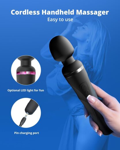 LOVENSE Domi 2 Mini Bluetooth Wand Vibrator with App Controlled, Clitoral Vibrator Wand Massager, Unlimited Custom Vibration Modes for Couples Pleasure - Image 6