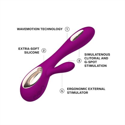 LELO Soraya 2 Rabbit Vibrator for Women Rabbit Sex Toy, Vibe for Clitoral and G Spot Pleasure, Waterproof & Wireless Rabbit Sex Toys for Her Adult Pleasure, Black - Image 14