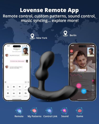 LOVENSE Edge 2 Vibrating Prostate Massager Anal Vibrators with App Controlled Anal Toys Prostate Massaging Stimulator Anal Plug Sex Toys4mens Unlimited Custom Vibration Modes - Image 3