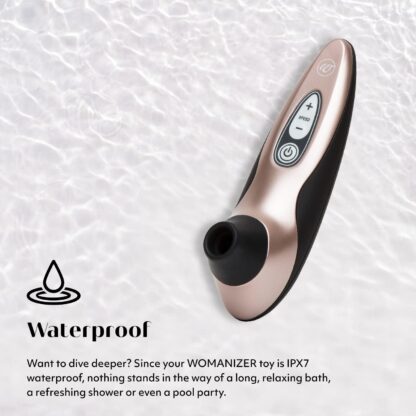 Womanizer Pro40 Clitoral Sucking Toy - Clit Stimulator with 6 Suction Speeds - Waterproof Sucker Vibrator - Rechargeable Vibrating Adult Sex Toy Gifts for Women and Couples - Limited Rose Gold Edition - Image 4