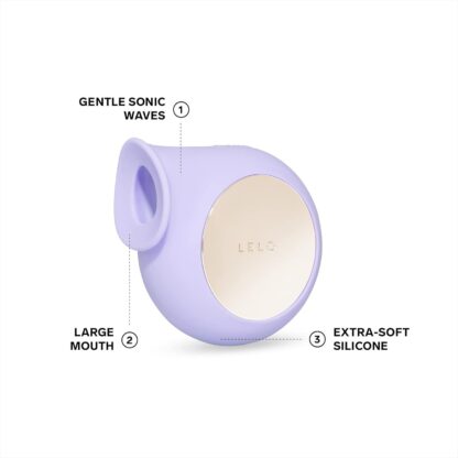 LELO SILA Sonic Clit Sucker, Waterproof Vibrator for Women, Adult Toys Vibrators Sex Toys for Women with Gentle External Stimulation, Lilac - Image 3