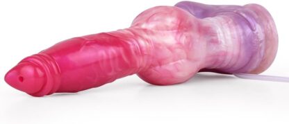 BeHorny Squirting Dildo Sex Toy, Liquid Silicone Alien/Fido/Animal Dildo with Suction Cup, Pump & Syringe Included - Image 5