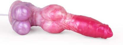 BeHorny Squirting Dildo Sex Toy, Liquid Silicone Alien/Fido/Animal Dildo with Suction Cup, Pump & Syringe Included - Image 6