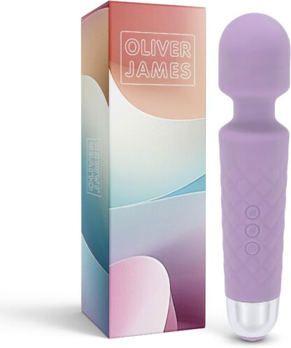 Vibrator by Oliver James - Powerful Wand Massager for Women - Wireless Handheld Water-Resistant Dildos - 20 Vibration Modes & 8 Speeds - Adult Sex Toys for men and women, Anal Dildo, Vibrators (Black) - Image 7