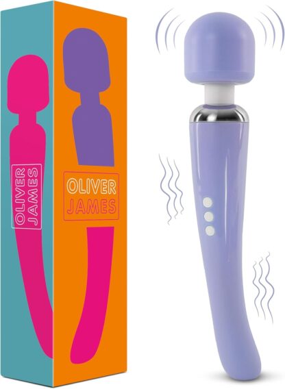 Vibrator by Oliver James - Powerful Wand Massager for Women - Wireless Handheld Water-Resistant Dildos - 20 Vibration Modes & 8 Speeds - Adult Sex Toys for men and women, Anal Dildo, Vibrators (Black) - Image 19