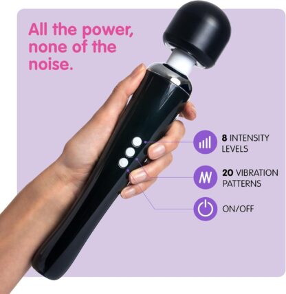 Vibrator by Oliver James - Powerful Wand Massager for Women - Wireless Handheld Water-Resistant Dildos - 20 Vibration Modes & 8 Speeds - Adult Sex Toys for men and women, Anal Dildo, Vibrators (Black) - Image 26