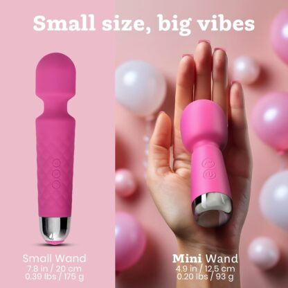 Vibrator by Oliver James - Powerful Wand Massager for Women - Wireless Handheld Water-Resistant Dildos - 20 Vibration Modes & 8 Speeds - Adult Sex Toys for men and women, Anal Dildo, Vibrators (Black) - Image 32