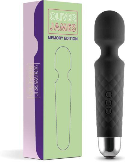 Vibrator by Oliver James - Powerful Wand Massager for Women - Wireless Handheld Water-Resistant Dildos - 20 Vibration Modes & 8 Speeds - Adult Sex Toys for men and women, Anal Dildo, Vibrators (Black) - Image 45