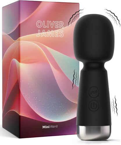 Vibrator by Oliver James - Powerful Wand Massager for Women - Wireless Handheld Water-Resistant Dildos - 20 Vibration Modes & 8 Speeds - Adult Sex Toys for men and women, Anal Dildo, Vibrators (Black) - Image 51