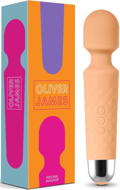 Vibrator by Oliver James - Powerful Wand Massager for Women - Wireless Handheld Water-Resistant Dildos - 20 Vibration Modes & 8 Speeds - Adult Sex Toys for men and women, Anal Dildo, Vibrators (Black) - Image 52