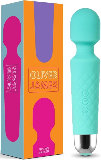 Vibrator by Oliver James - Powerful Wand Massager for Women - Wireless Handheld Water-Resistant Dildos - 20 Vibration Modes & 8 Speeds - Adult Sex Toys for men and women, Anal Dildo, Vibrators (Black) - Image 64