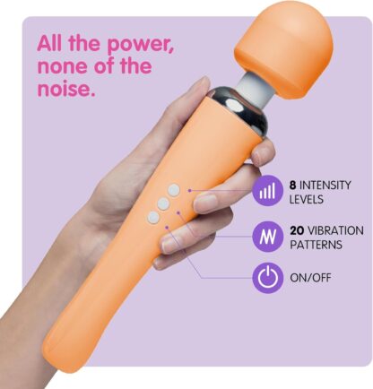 Vibrator by Oliver James - Powerful Wand Massager for Women - Wireless Handheld Water-Resistant Dildos - 20 Vibration Modes & 8 Speeds - Adult Sex Toys for men and women, Anal Dildo, Vibrators (Black) - Image 83