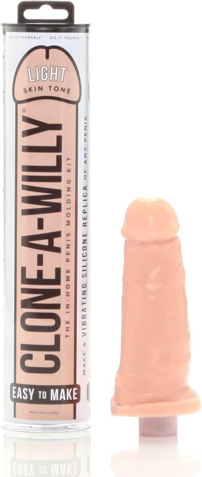 Clone-A-Willy Realistic Vibrator Silicone Penis Moulding Kit, Light Skin Tone