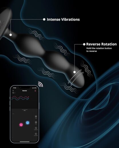 LOVENSE Ridge Vibrating Anal Beads Butt Plug with App-Controlled Vibration Prostate Massager Anal Plug Wireless Sex Toys4couples Men & Women Anal Vibrator with Unlimited Custom Vibration Modes - Image 6